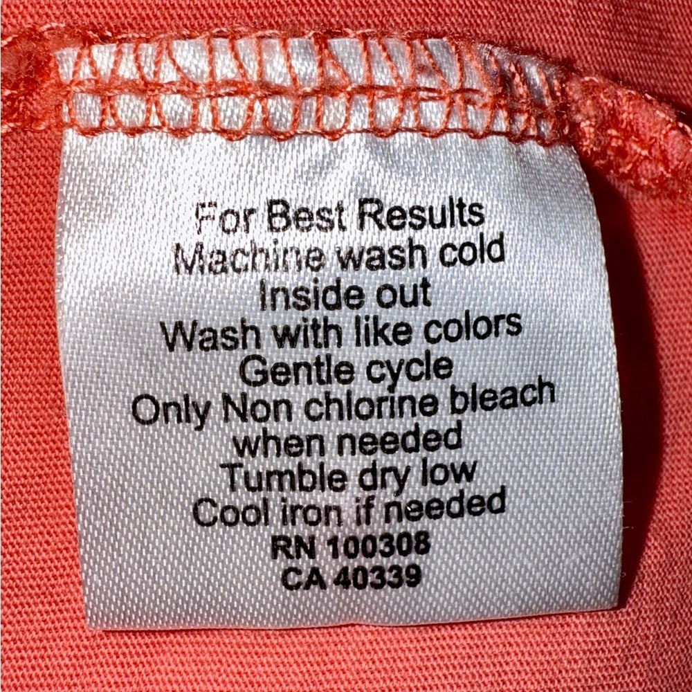 Peter Millar Polo Shirt Solid Aqua MF20K80CS (Orange) Cotton Men''s Size - Large - Picture 8 of 10